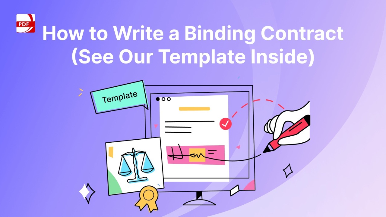 How to Write a Binding Contract (See Our Template Inside)丨PDF Reader Pro