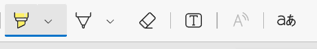 microsoft edge's toolbar