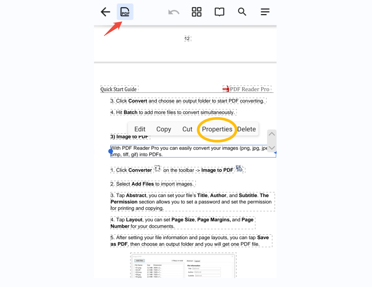 Edit PDF on Android