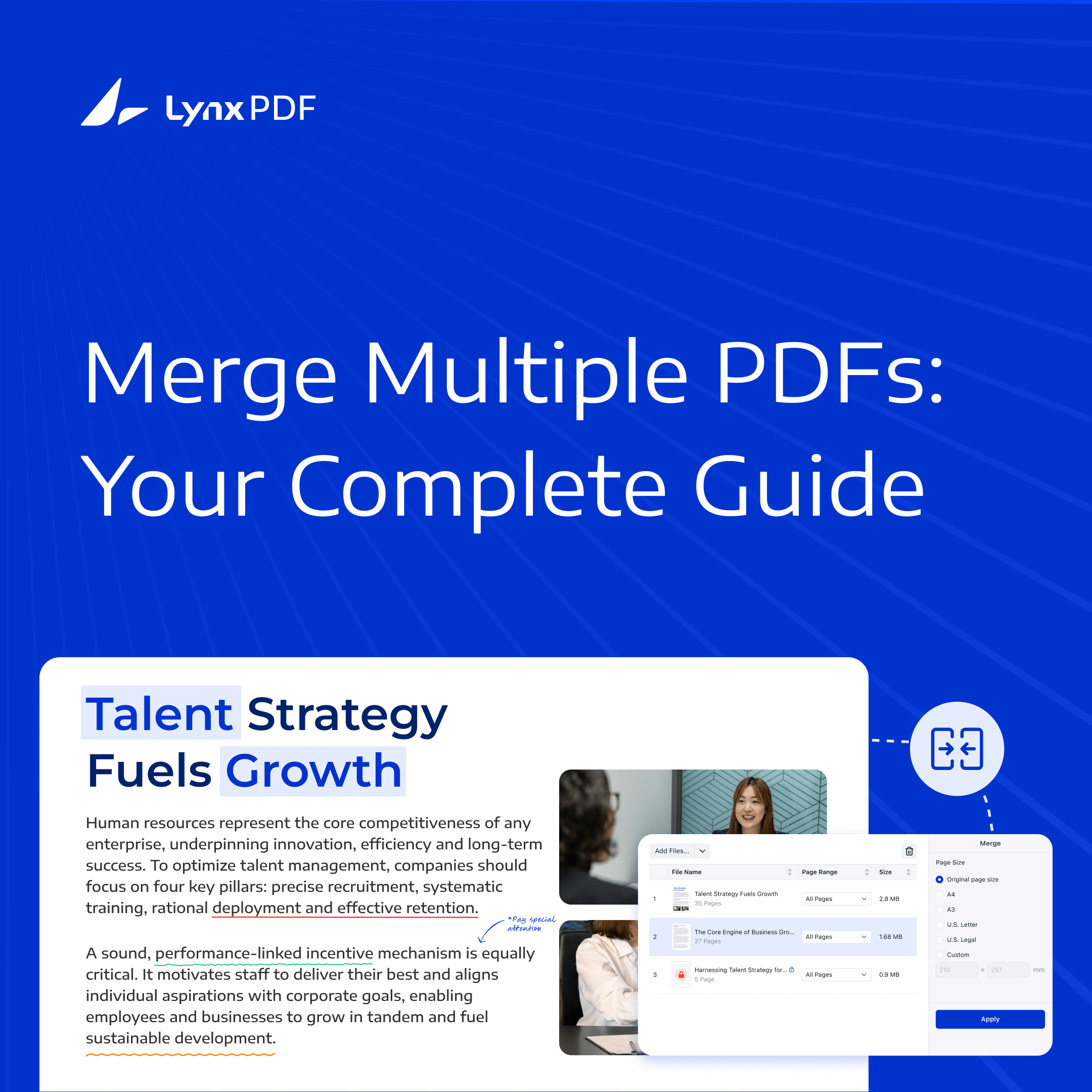 How to Easily Combine PDF Files with LynxPDF