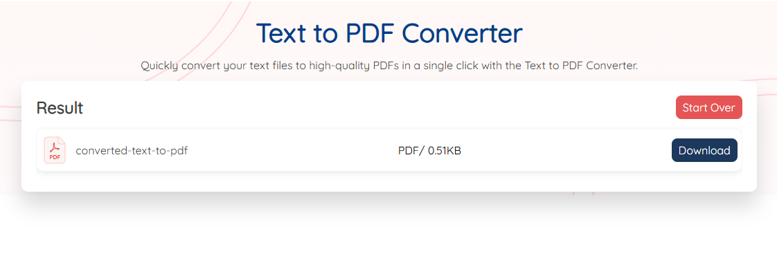 ORC.best: Text to PDF Tool