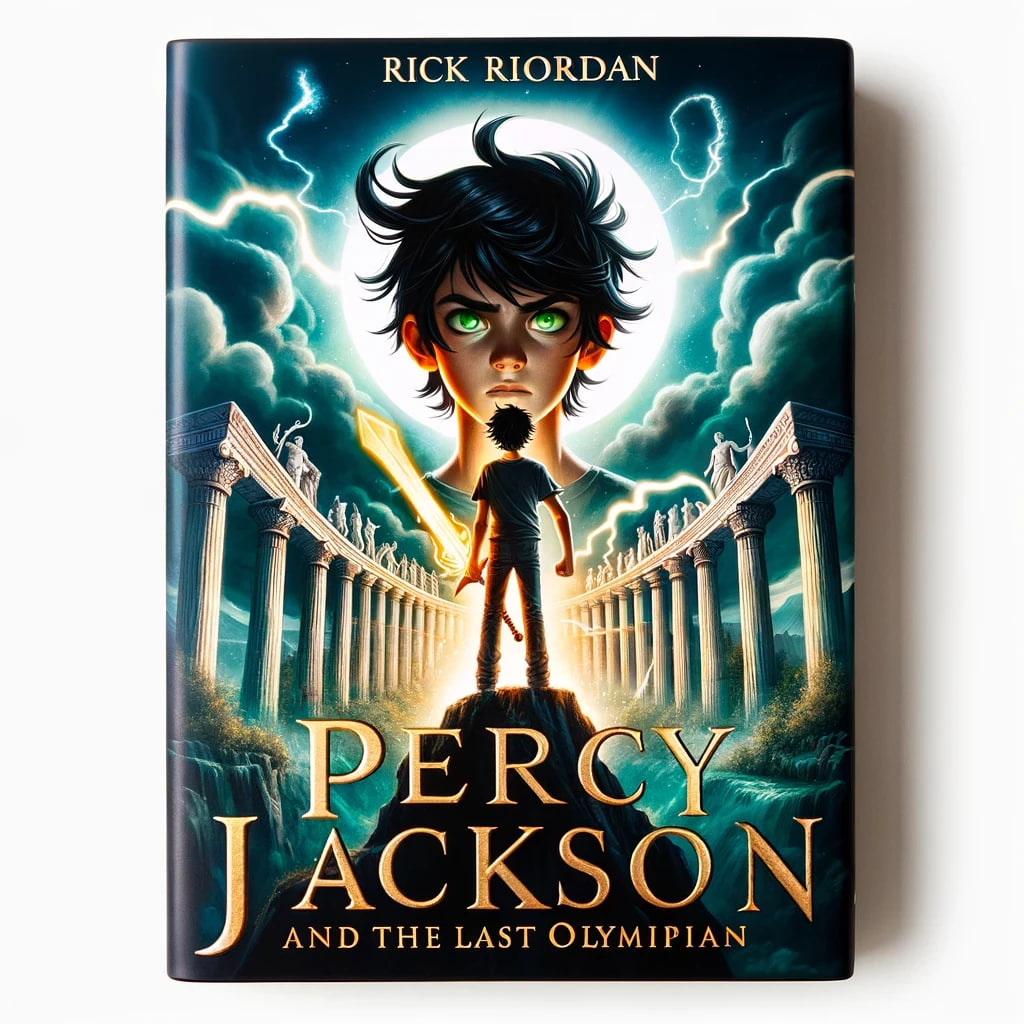 Percy Jackson and the Last Olympian book cover image