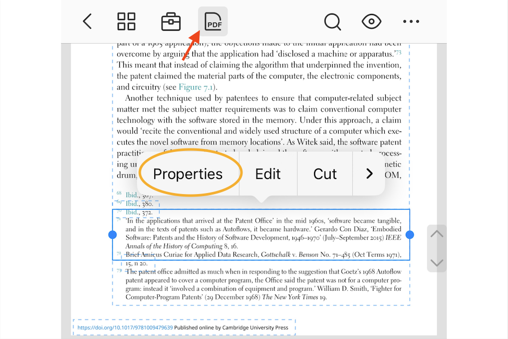 Edit PDF on iPhone