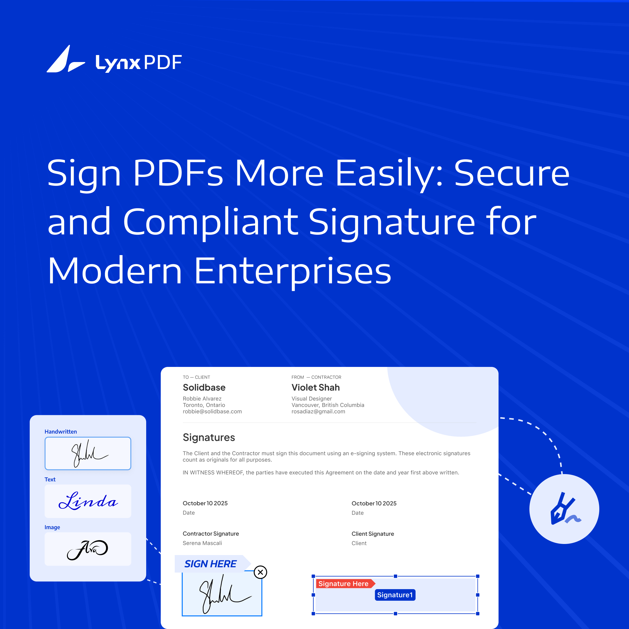 Sign PDFs More Easily: Secure and Compliant Signature for Modern Enterprises