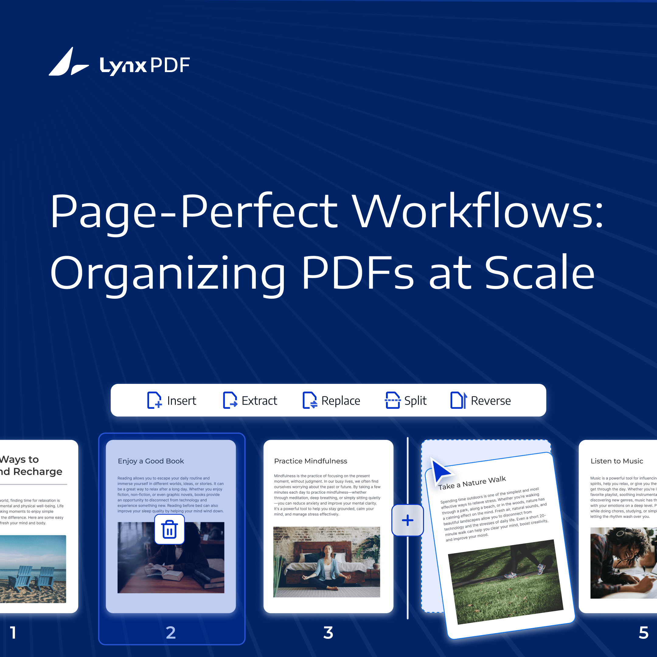 Organize PDF Pages for Enterprise Workflows