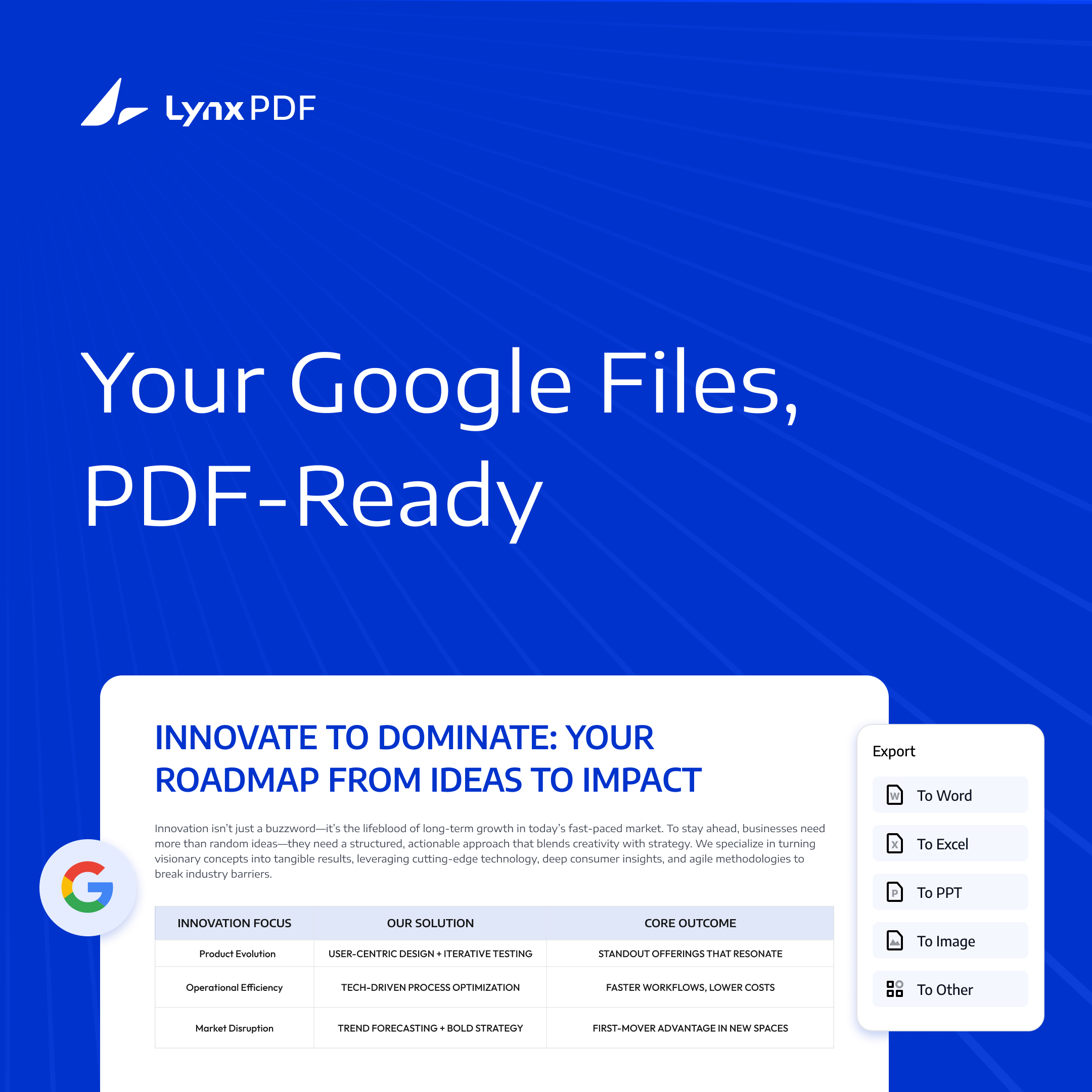 How to Export a PDF from the Google Workspace